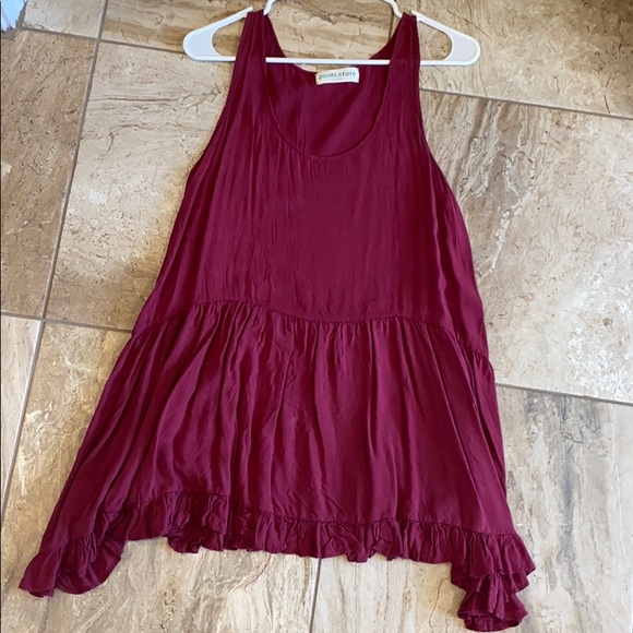 Tops - Thin tank top maroon